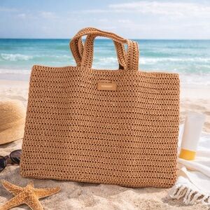 Burberry beach tote large